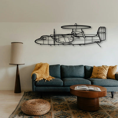 Dragonfly C Classic Aircraft Silhouette Metal Wall Art - Tinvibe