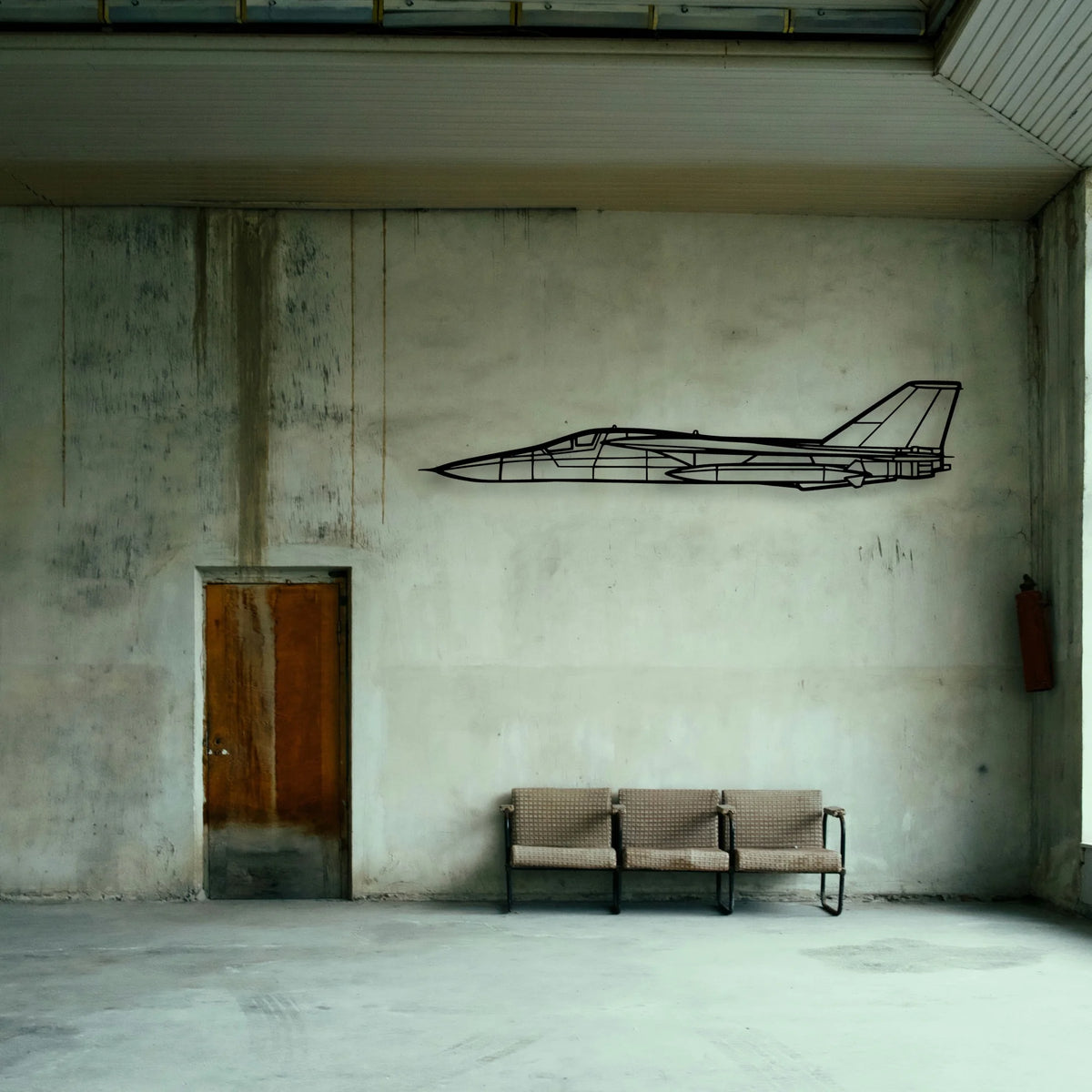 E 2D Hawkeye Classic Aircraft Silhouette Metal Wall Art - Tinvibe