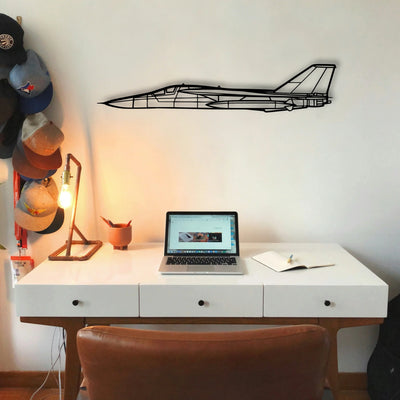 E 2D Hawkeye Classic Aircraft Silhouette Metal Wall Art - Tinvibe
