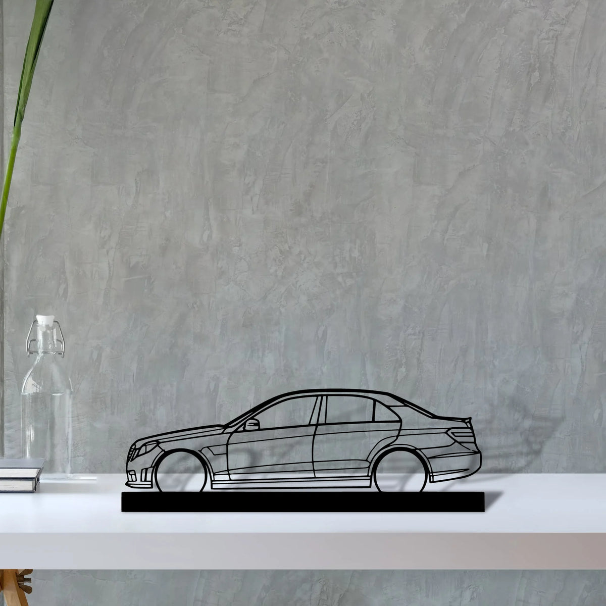 e63-amg Silhouette Metal Art Stand - Tinvibe