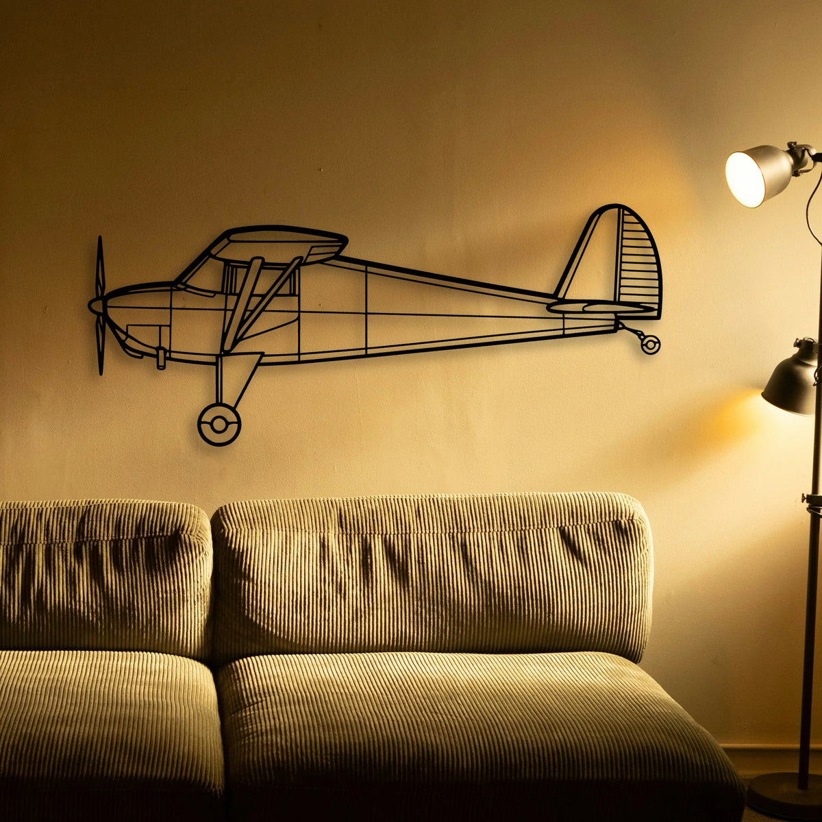 Eagle Ii Classic Aircraft Silhouette Metal Wall Art - Tinvibe