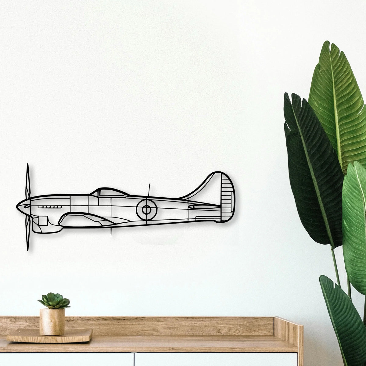 Eagle Classic Aircraft Silhouette Metal Wall Art - Tinvibe