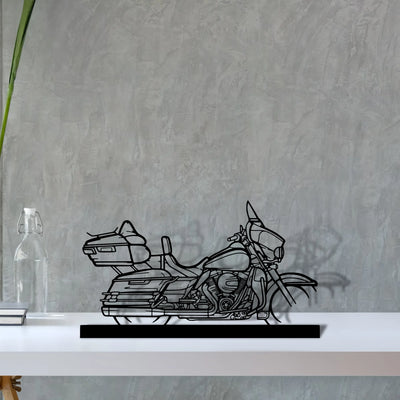 electra-glide Silhouette Metal Art Stand - Tinvibe