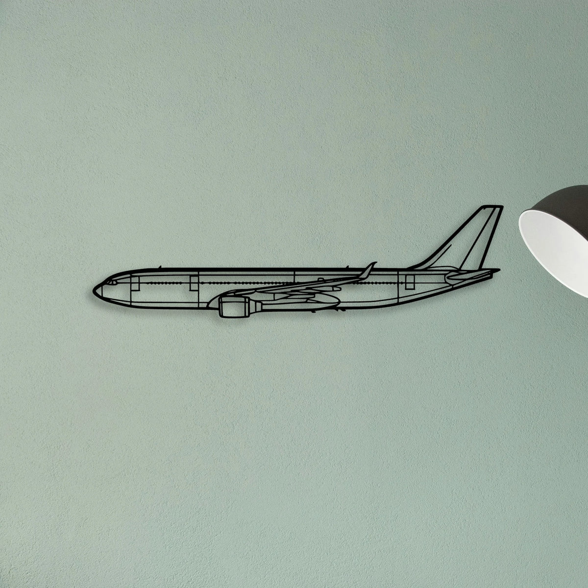 Emj 175 Classic Aircraft Silhouette Metal Wall Art - Tinvibe