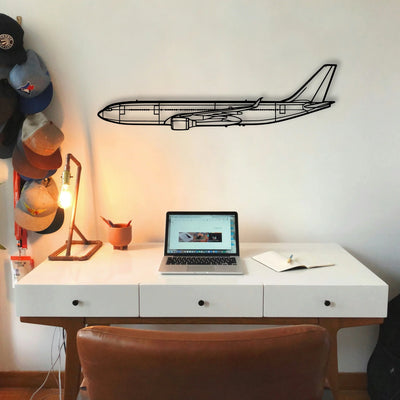 Emj 175 Classic Aircraft Silhouette Metal Wall Art - Tinvibe