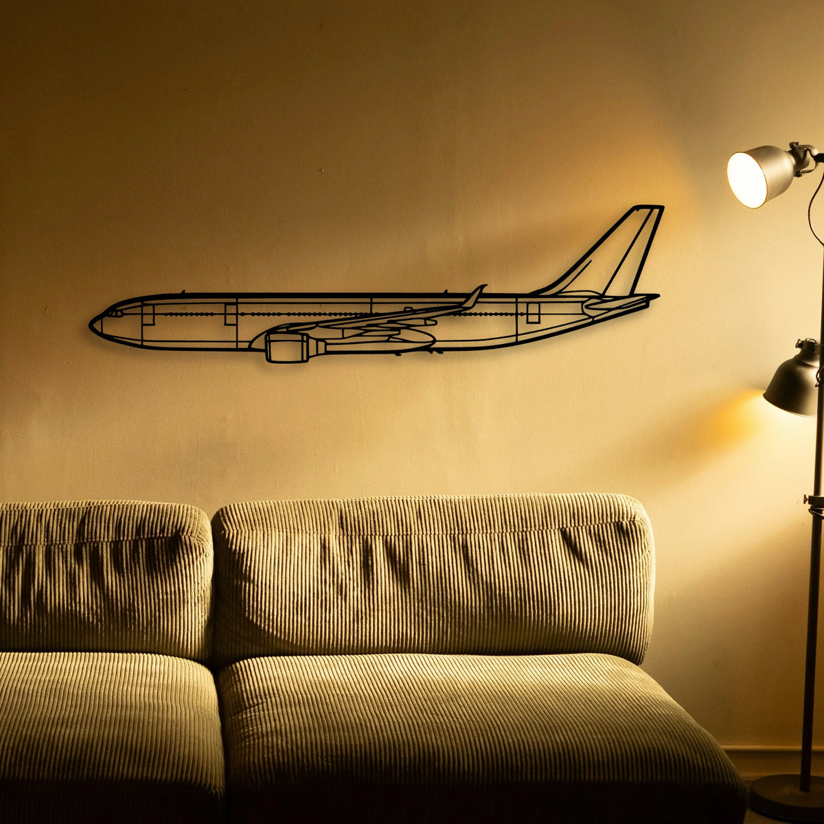Emj 175 Classic Aircraft Silhouette Metal Wall Art - Tinvibe