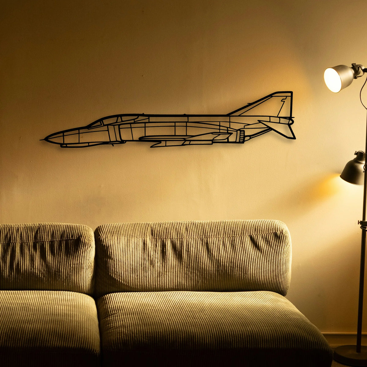 Evolution Classic Aircraft Silhouette Metal Wall Art - Tinvibe