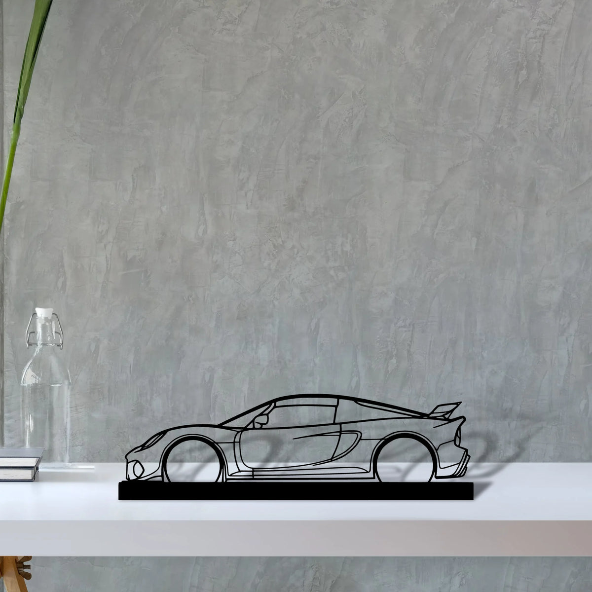 exige-390 Silhouette Metal Art Stand - Tinvibe