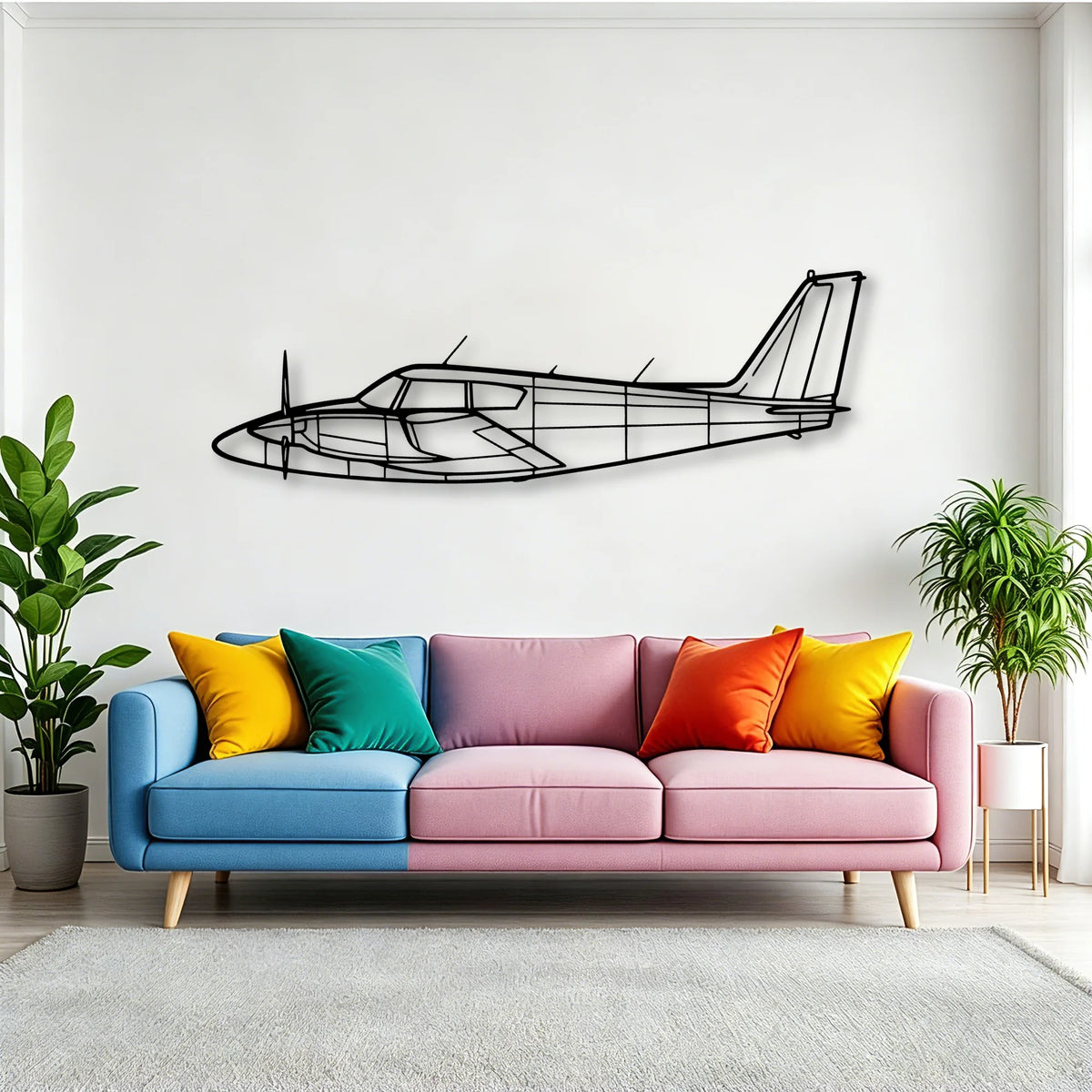 F 16A Classic Aircraft Silhouette Metal Wall Art - Tinvibe