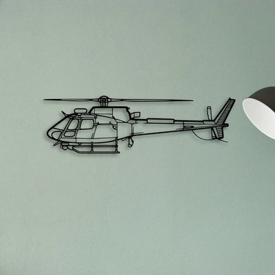F 16C Block 50 Classic Aircraft Silhouette Metal Wall Art - Tinvibe