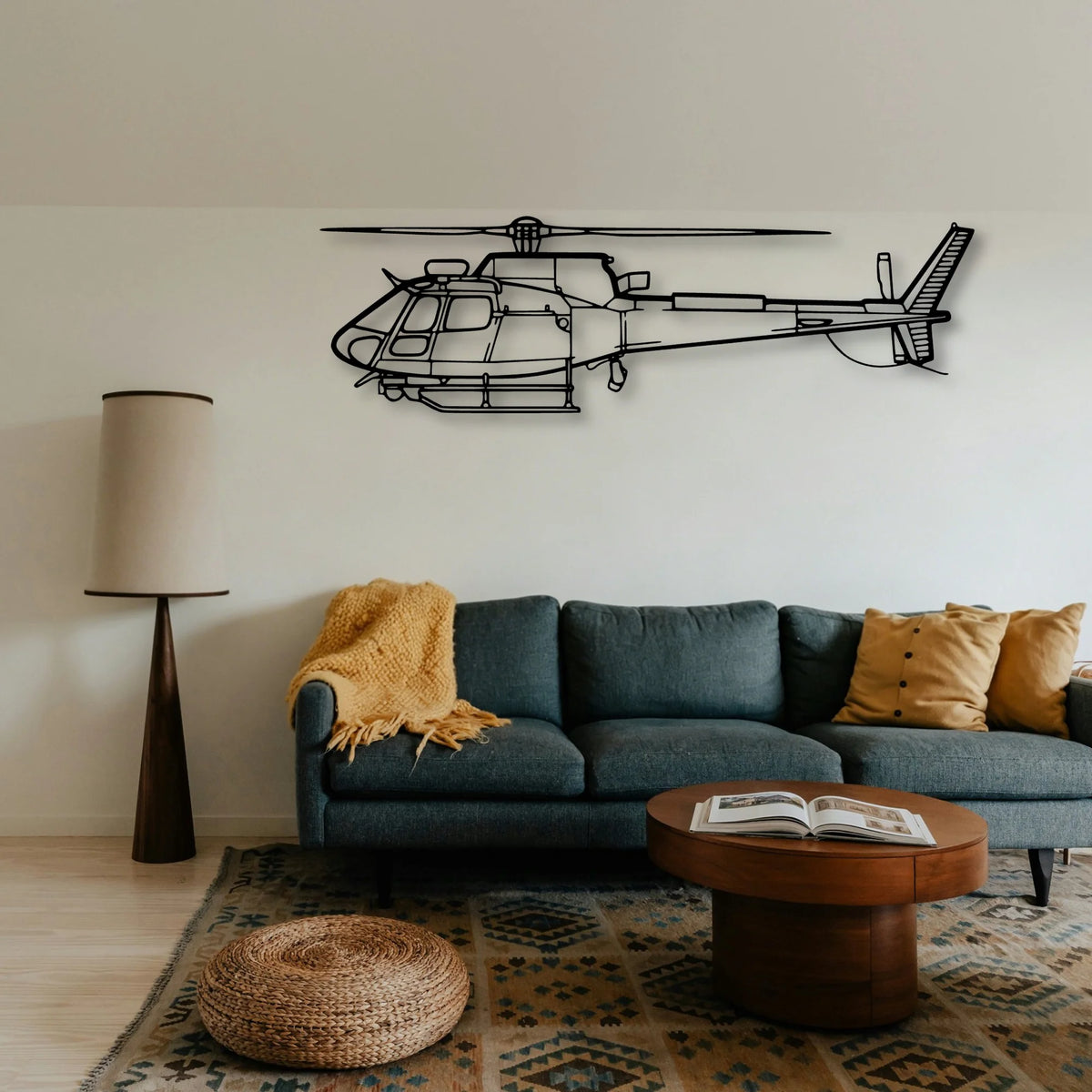 F 16C Block 50 Classic Aircraft Silhouette Metal Wall Art - Tinvibe