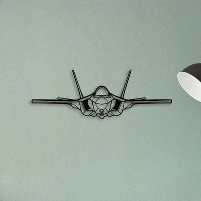 F 35A Lightning Ll 2 Classic Aircraft Silhouette Metal Wall Art - Tinvibe