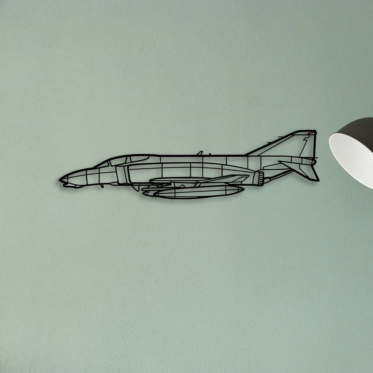 F 4B Phantom Navy Classic Aircraft Silhouette Metal Wall Art - Tinvibe