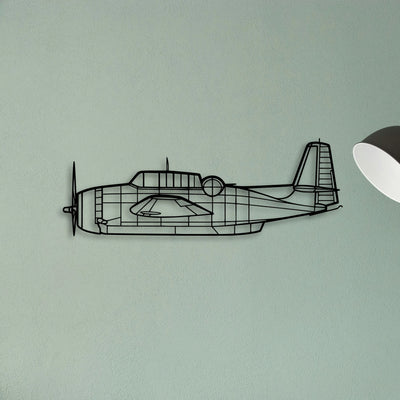 F 4C Phantom Classic Aircraft Silhouette Metal Wall Art - Tinvibe