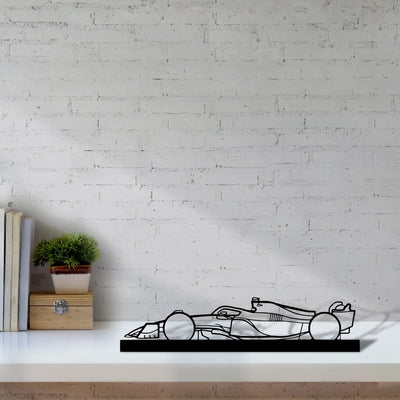 f1-2022-mercedes-2 Silhouette Metal Art Stand - Tinvibe