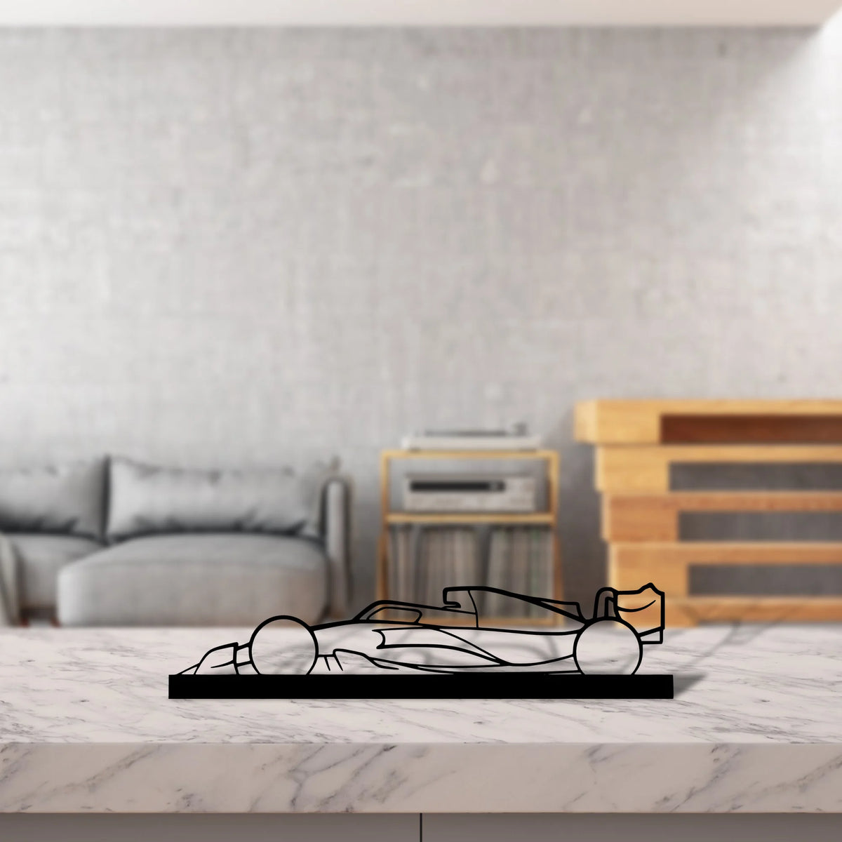 f1-2022-mercedes-3 Silhouette Metal Art Stand - Tinvibe