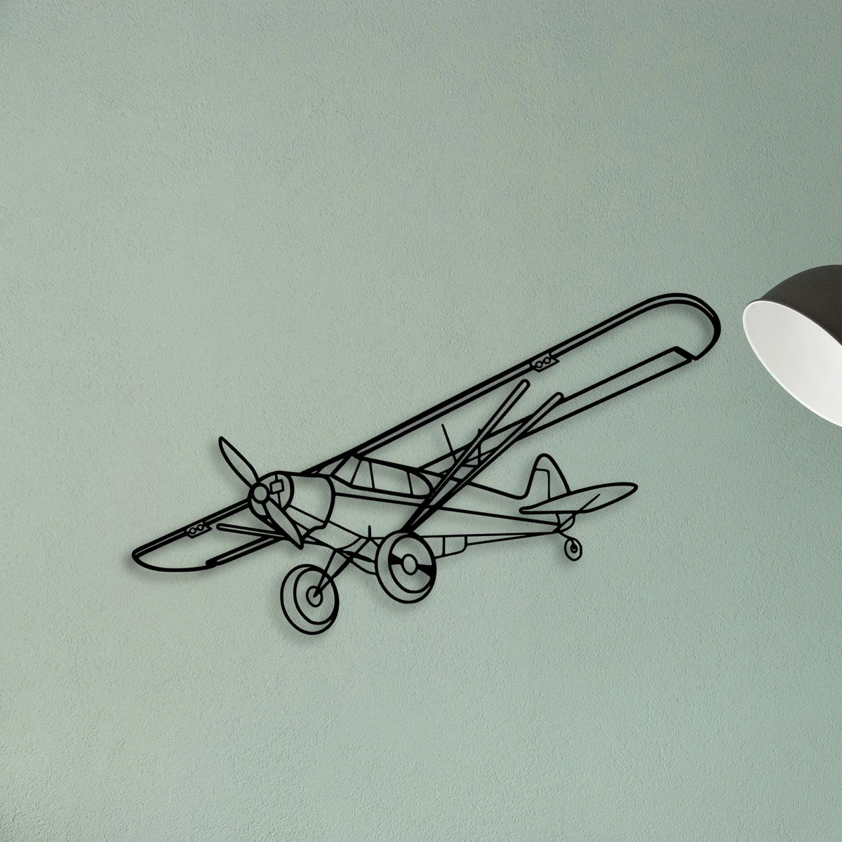 Falcon 7X Classic Aircraft Silhouette Metal Wall Art - Tinvibe