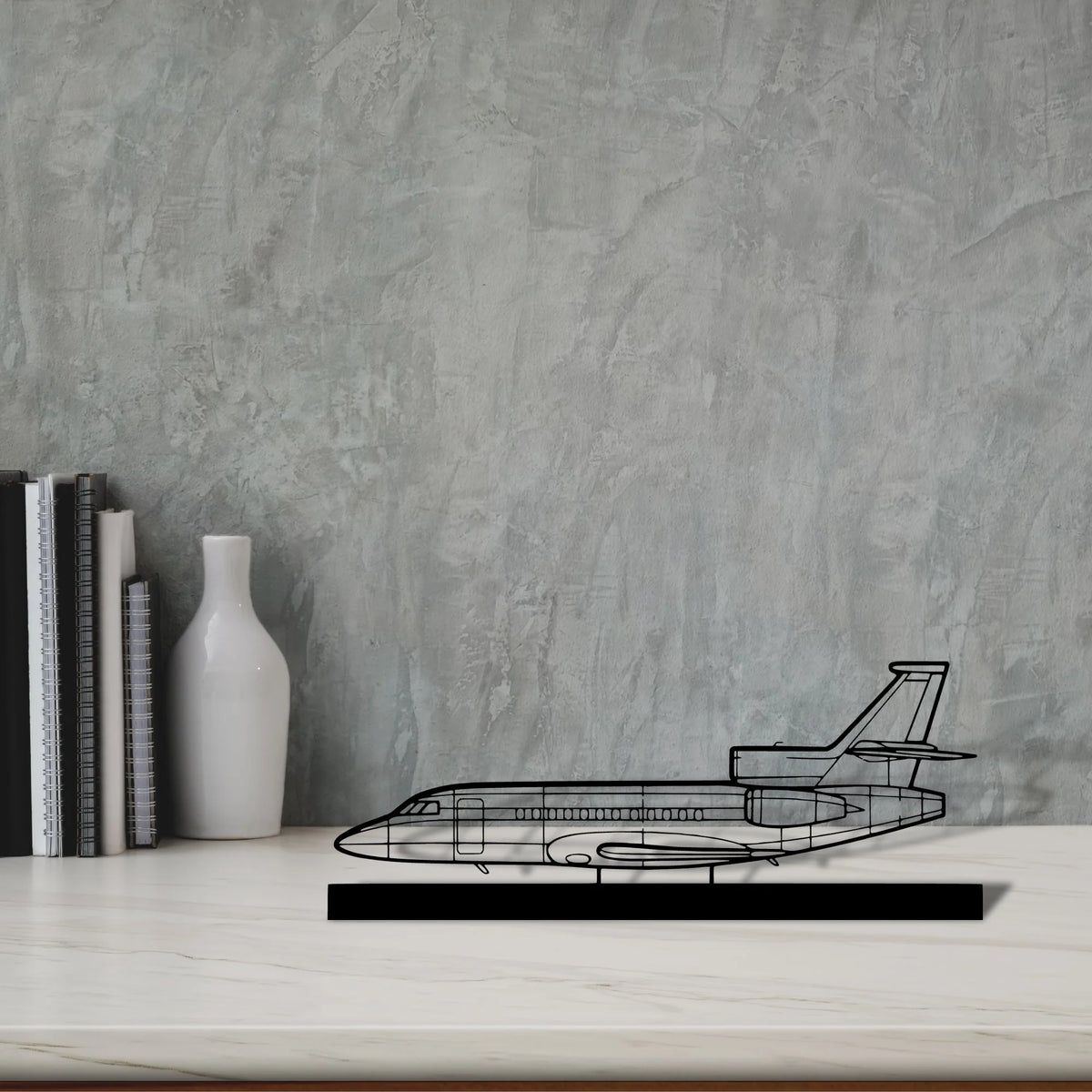 falcon-900ex-4 Silhouette Metal Art Stand - Tinvibe