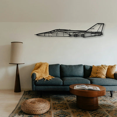 Fb 111F Aardvark Classic Aircraft Silhouette Metal Wall Art - Tinvibe