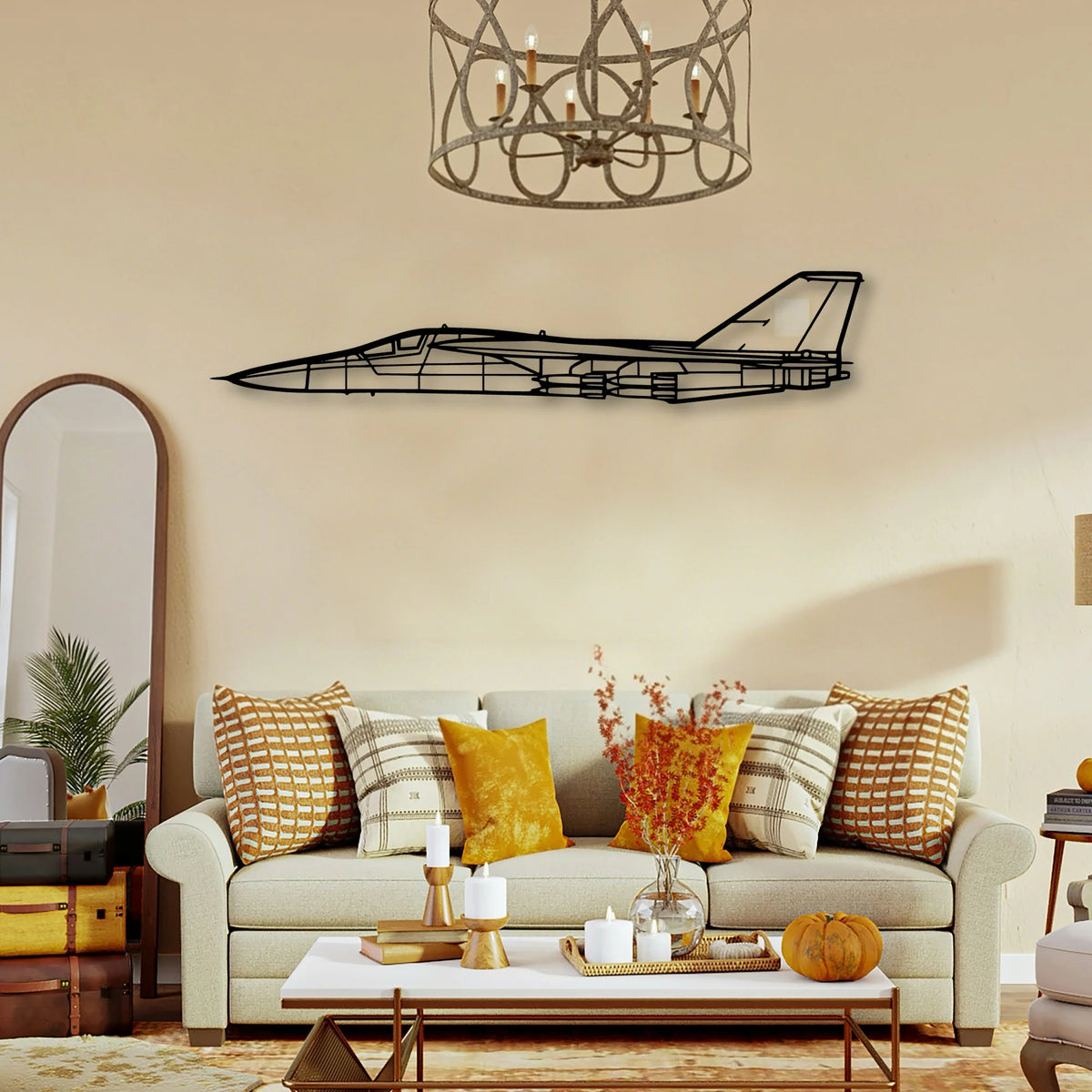 Fb 111F Aardvark Classic Aircraft Silhouette Metal Wall Art - Tinvibe
