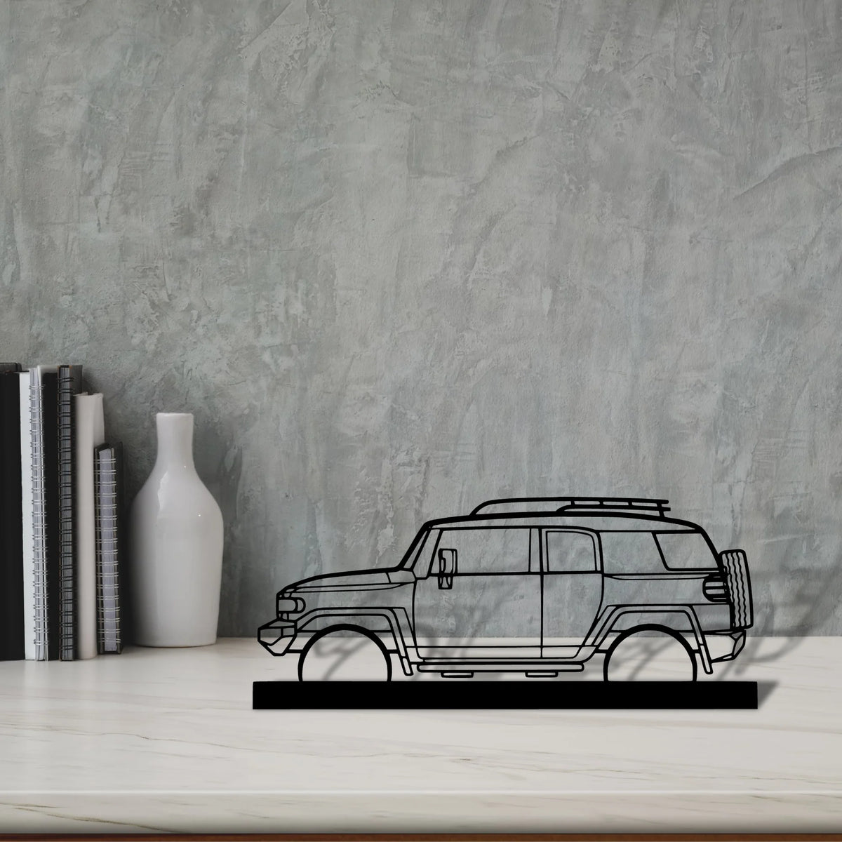 fj-cruiser-2008 Silhouette Metal Art Stand - Tinvibe
