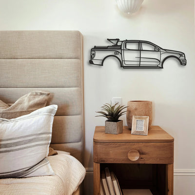 Ford F150 Classic Silhouette Metal Wall Art - Tinvibe