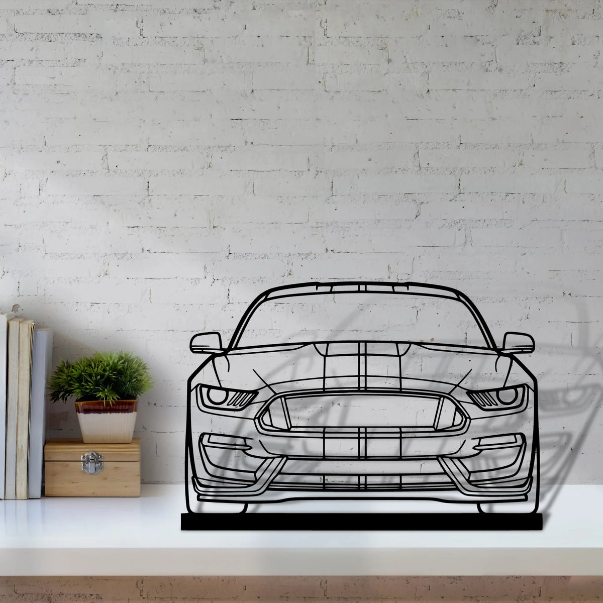 gt350 Silhouette Metal Art Stand - Tinvibe