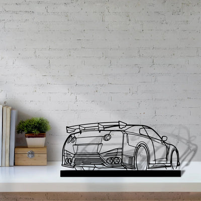 gtr-nismo Silhouette Metal Art Stand - Tinvibe
