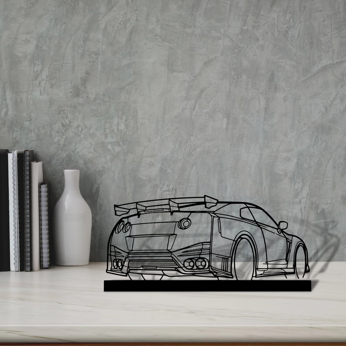 gtr-nismo Silhouette Metal Art Stand - Tinvibe