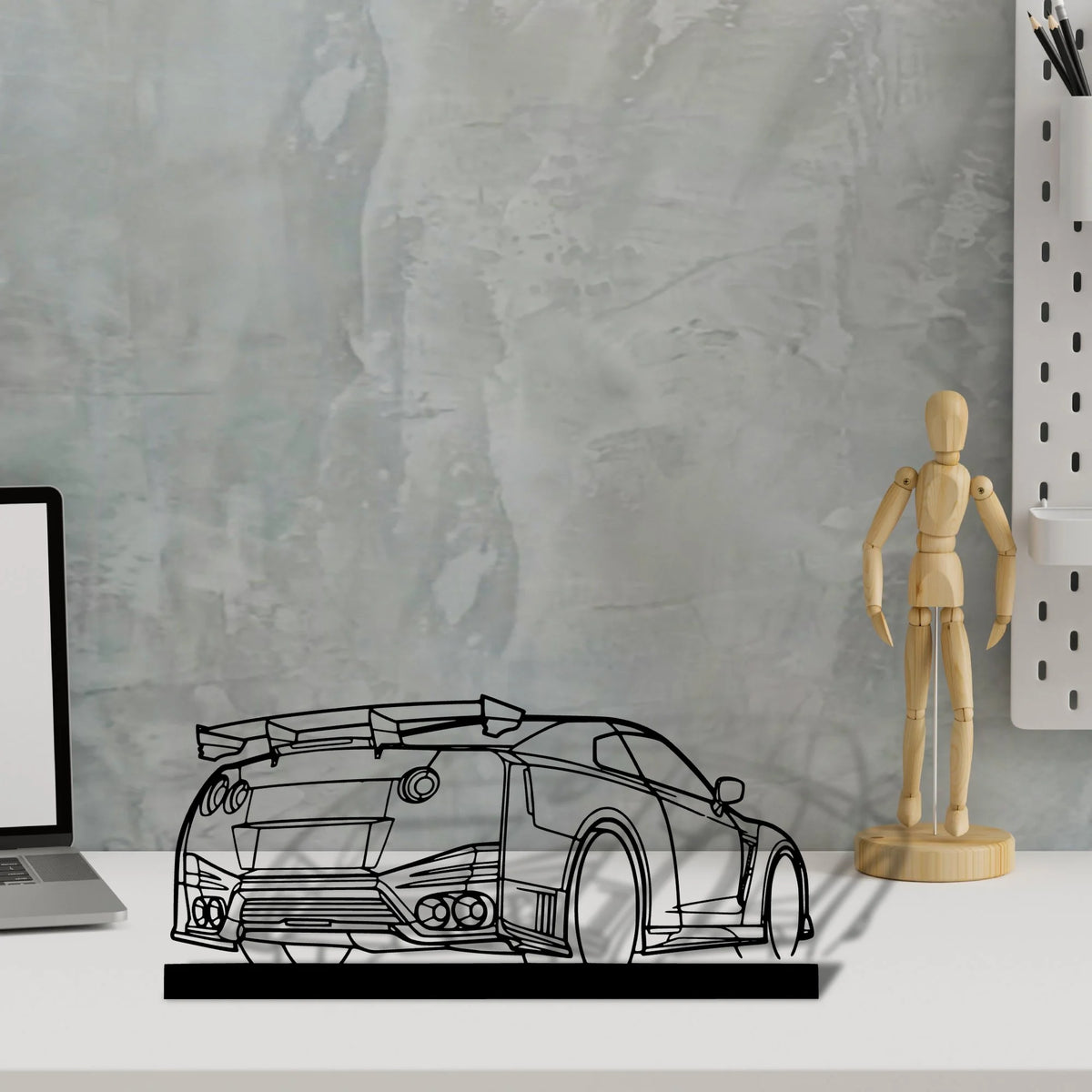 gtr-nismo Silhouette Metal Art Stand - Tinvibe