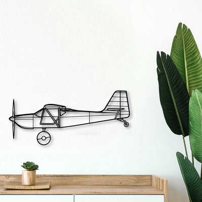 H145 2 Classic Aircraft Silhouette Metal Wall Art - Tinvibe
