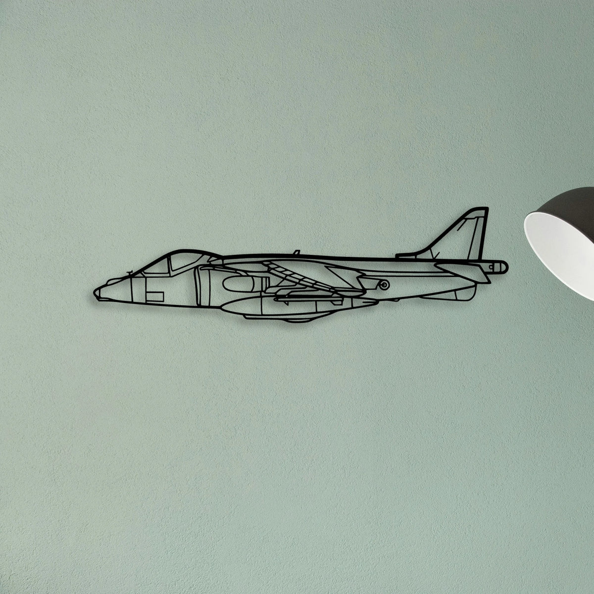 Harrier GR7 2 Classic Aircraft Silhouette Metal Wall Art - Tinvibe