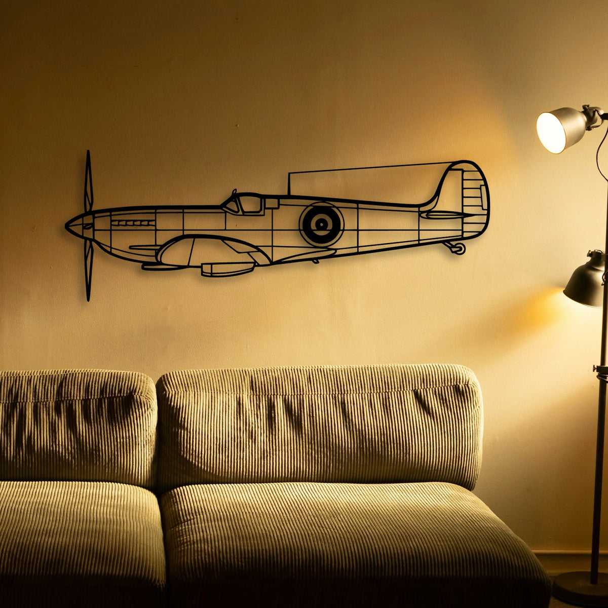 Hu 16B Albatross Classic Aircraft Silhouette Metal Wall Art - Tinvibe