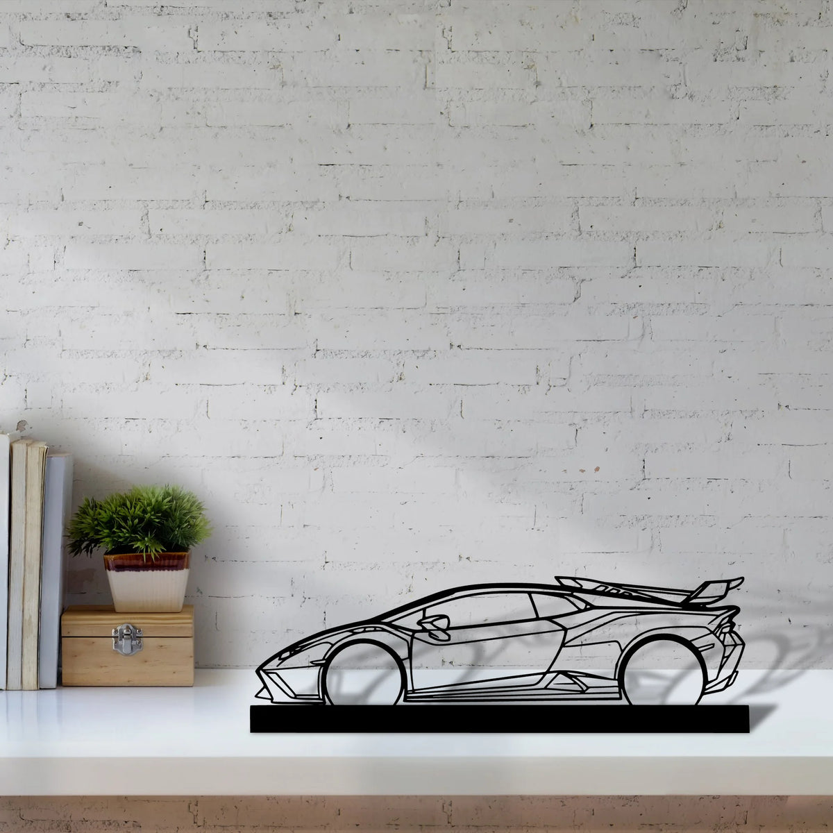huracan-sto Silhouette Metal Art Stand - Tinvibe