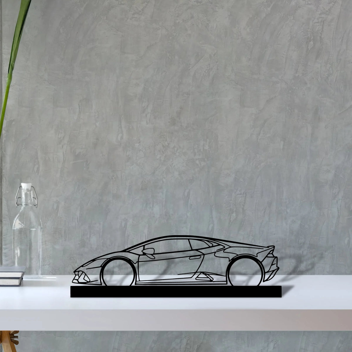 huracan Silhouette Metal Art Stand - Tinvibe