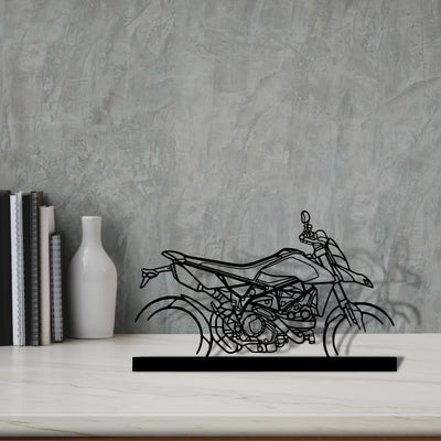 hyper-motard-950-rve Silhouette Metal Art Stand - Tinvibe