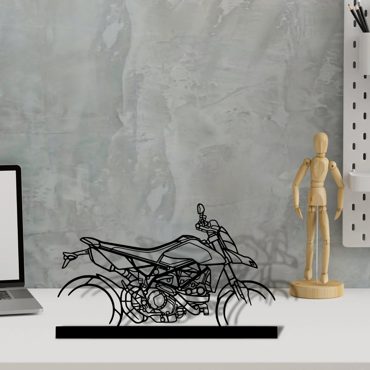 hyper-motard-950-rve Silhouette Metal Art Stand - Tinvibe