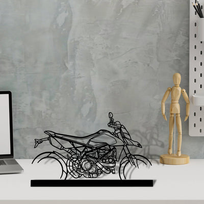 hyper-motard-950-rve Silhouette Metal Art Stand - Tinvibe