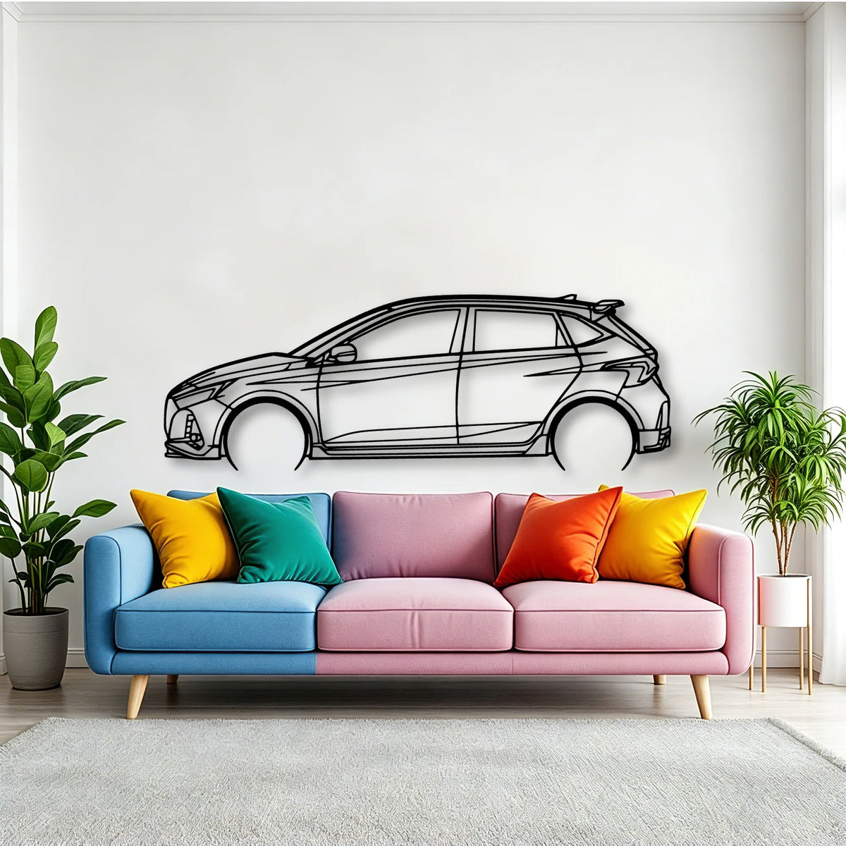 I20N 2022 Classic Silhouette Metal Wall Art - Tinvibe