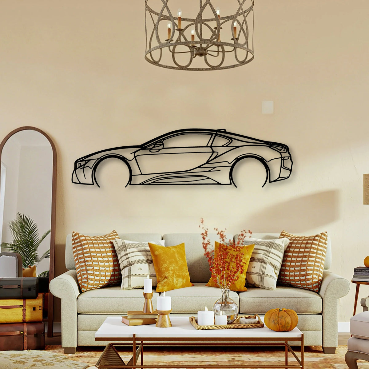 I8 2 Classic Silhouette Metal Wall Art - Tinvibe