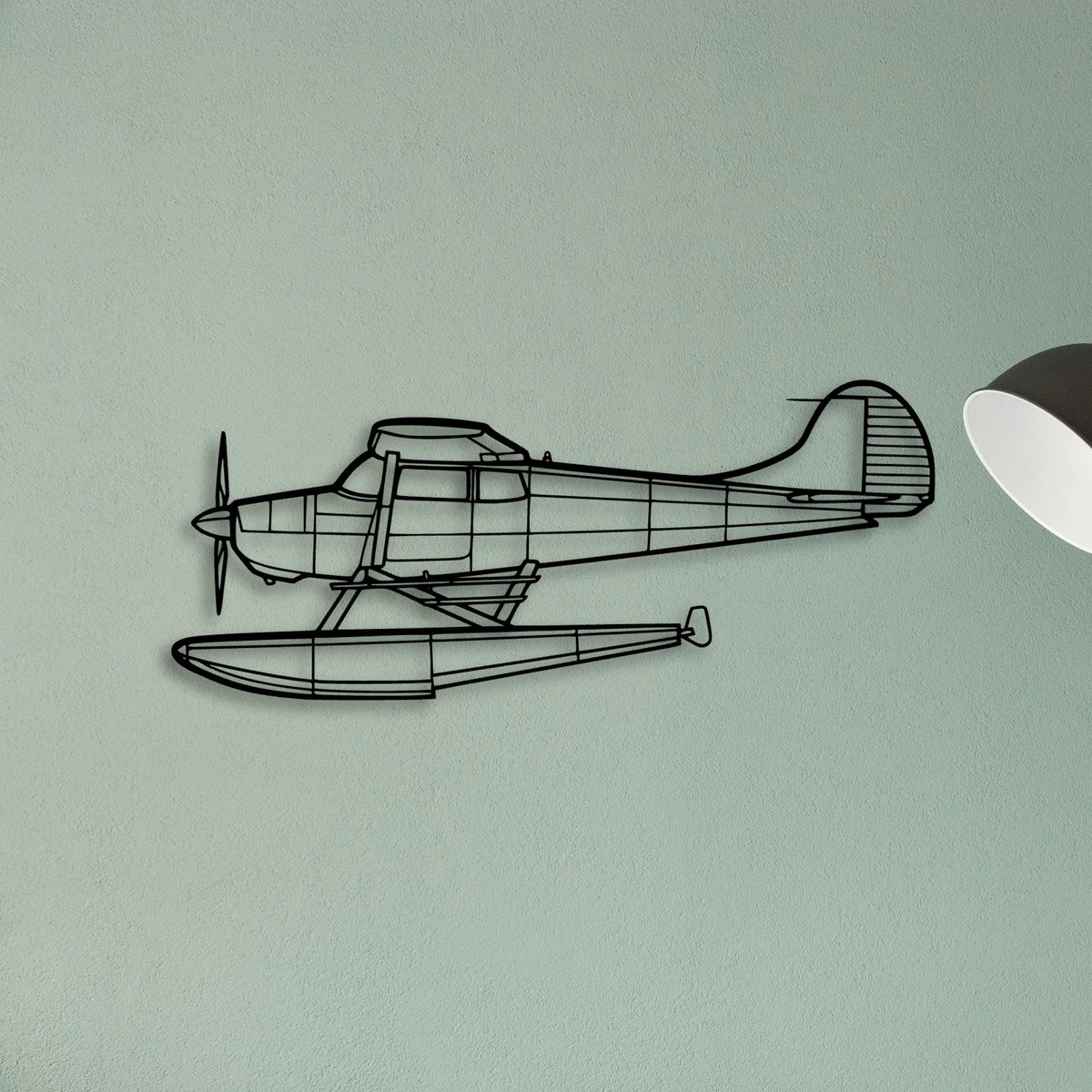 J 3 Cub Classic Aircraft Silhouette Metal Wall Art - Tinvibe