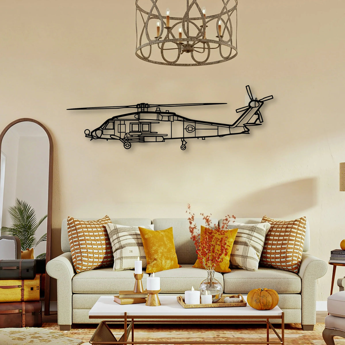 JA37 C Viggen Fighter Classic Aircraft Silhouette Metal Wall Art - Tinvibe