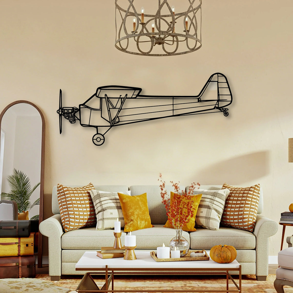 Jetstream 32 Classic Aircraft Silhouette Metal Wall Art - Tinvibe