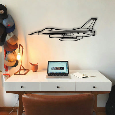 Jn 4A Classic Aircraft Silhouette Metal Wall Art - Tinvibe