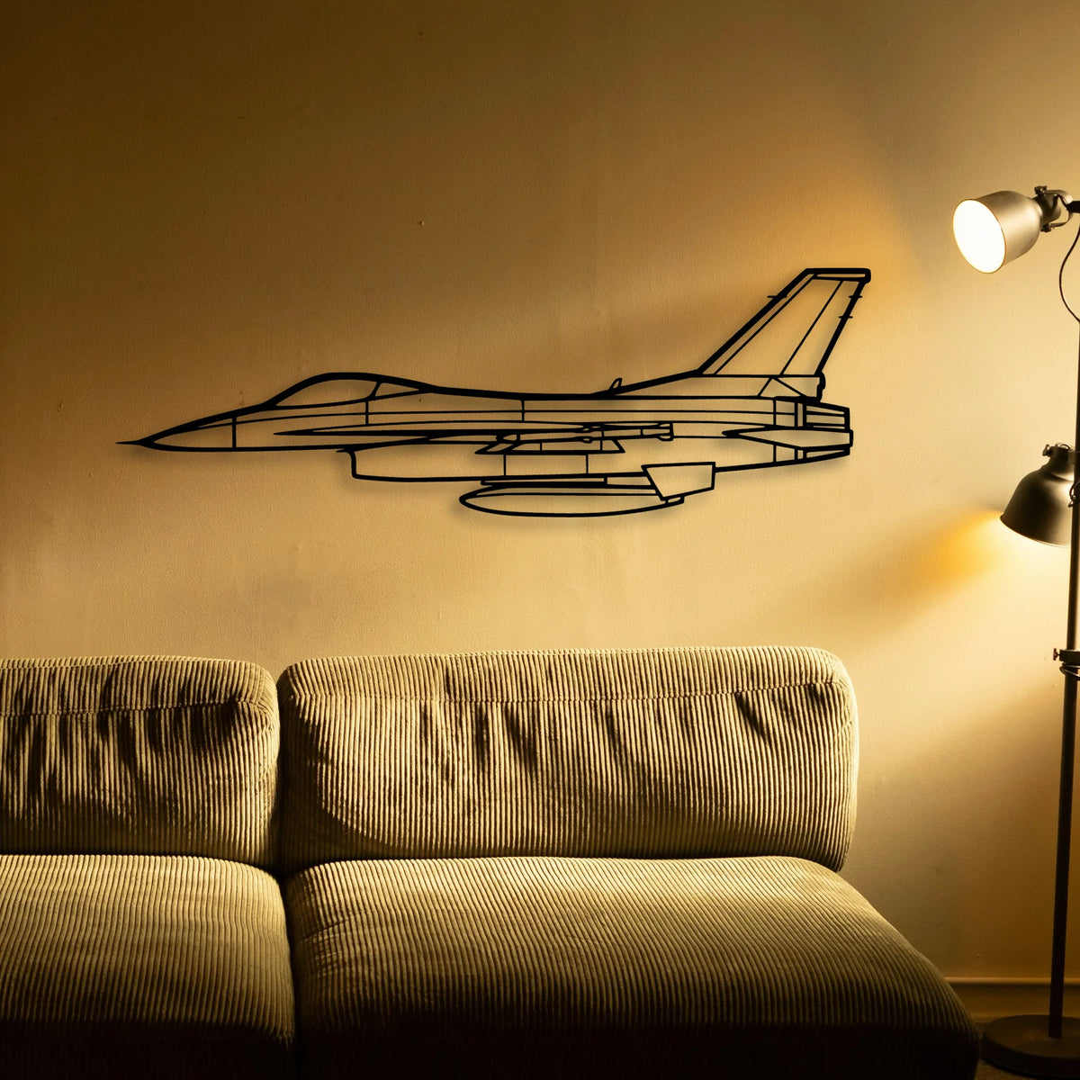Jn 4A Classic Aircraft Silhouette Metal Wall Art - Tinvibe