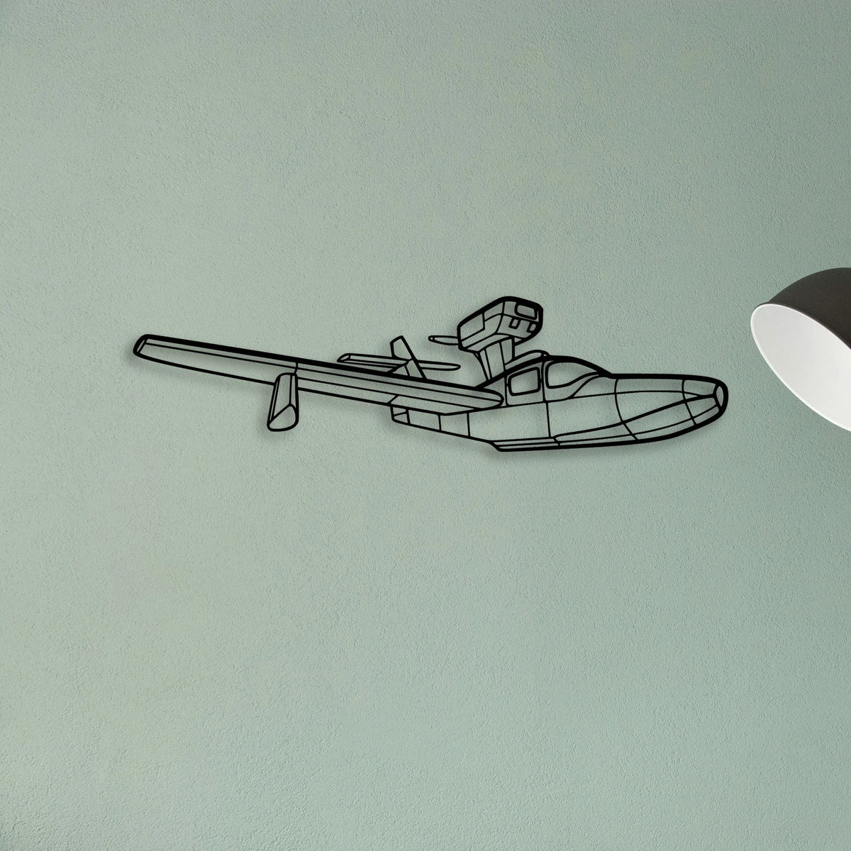Jumper Diy Classic Aircraft Silhouette Metal Wall Art - Tinvibe