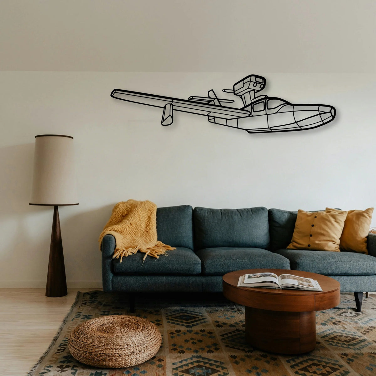 Jumper Diy Classic Aircraft Silhouette Metal Wall Art - Tinvibe