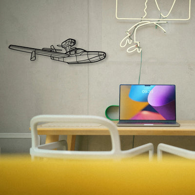 Jumper Diy Classic Aircraft Silhouette Metal Wall Art - Tinvibe