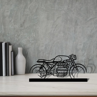 k1100-cafe-racer Silhouette Metal Art Stand - Tinvibe