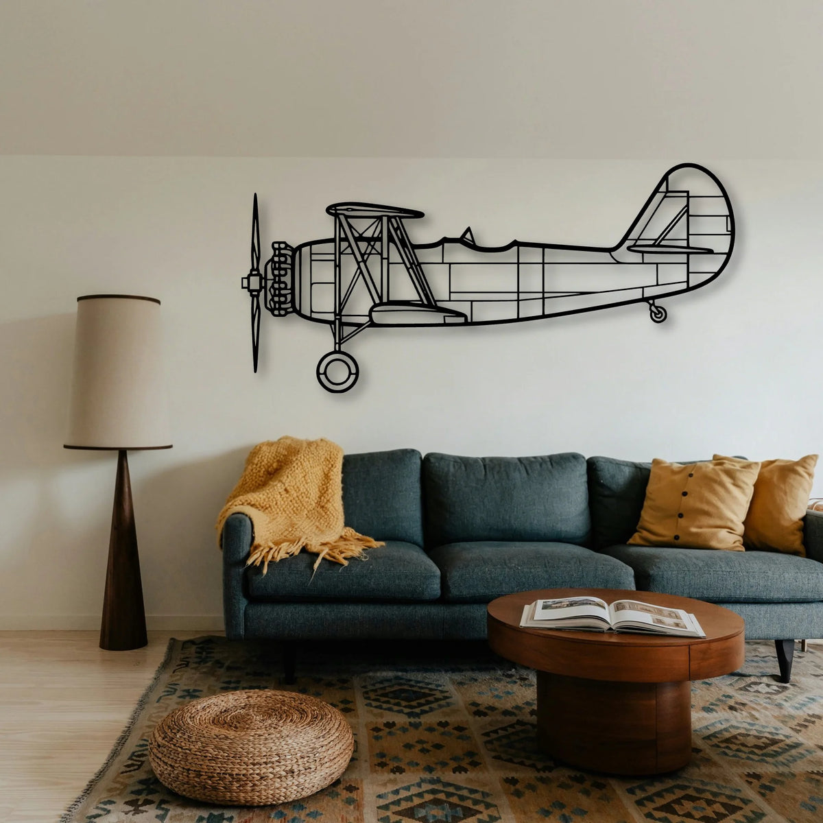 Kc 46 Classic Aircraft Silhouette Metal Wall Art - Tinvibe